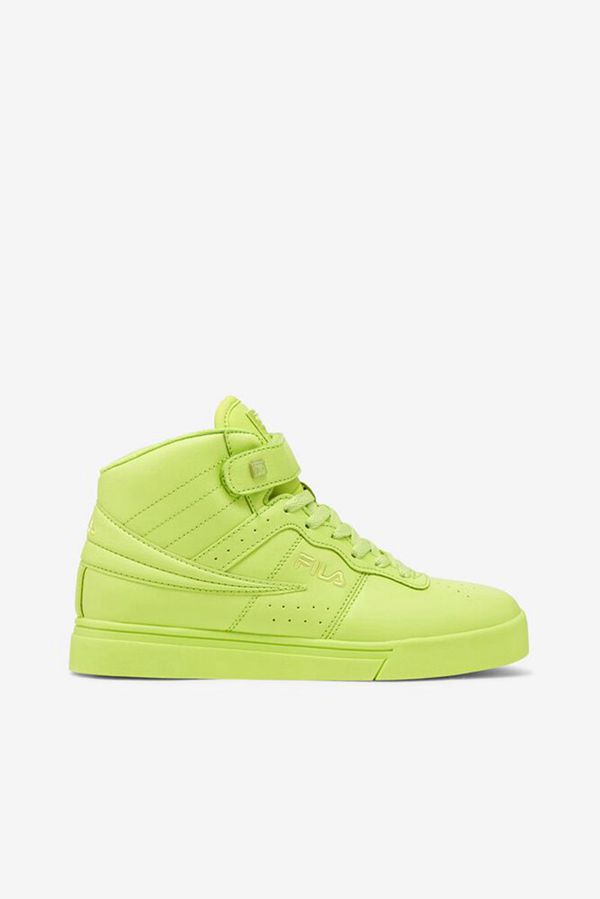 Zapatillas Fila Mujer Verde - Vulc 13 Neon Green Hi - España 901853QIX